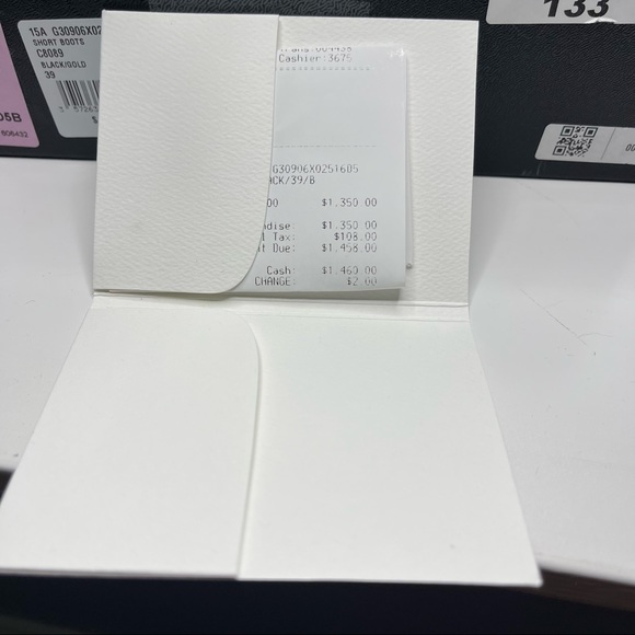 CHANEL Fantasy Short Boots Black & Gold Size 39 - Picture 13 of 16